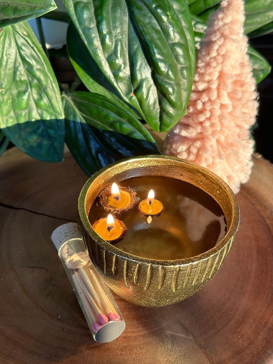 Acorn Cap Beeswax Candles