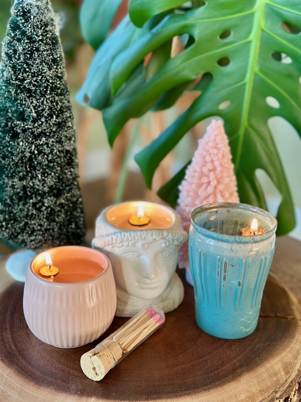 Acorn Cap Beeswax Candles