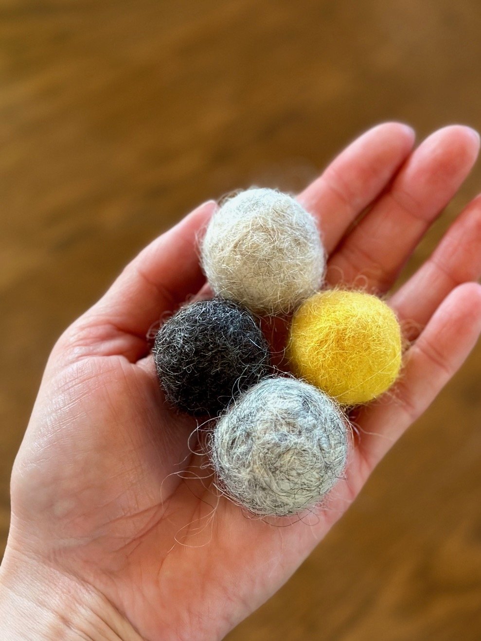 Felted Wool Ball Garland